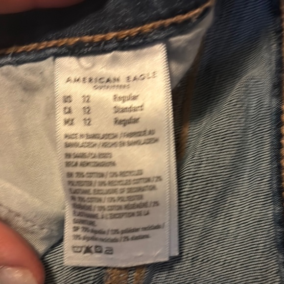 American Eagle Outfitters Blue Slim Straight Jeans - Picture 2 of 6